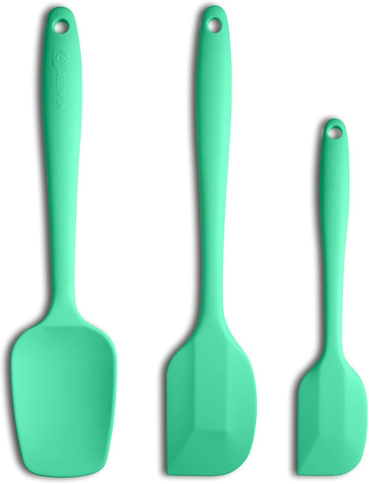 Silicone Spatula 3‑Piece Set Heat Resistant 600°F Non‑Stick Rubber Spatulas by ALLWIN-HOUSEWARE