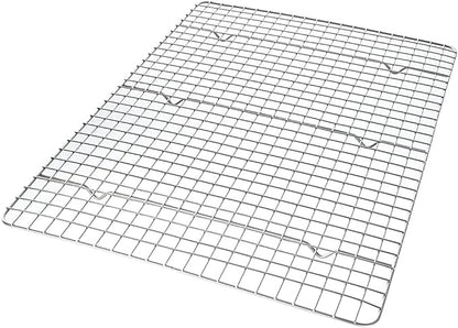 USA Pan Half Sheet Bakeable Cooling Rack, Steel Nonstick Wire by USAPan