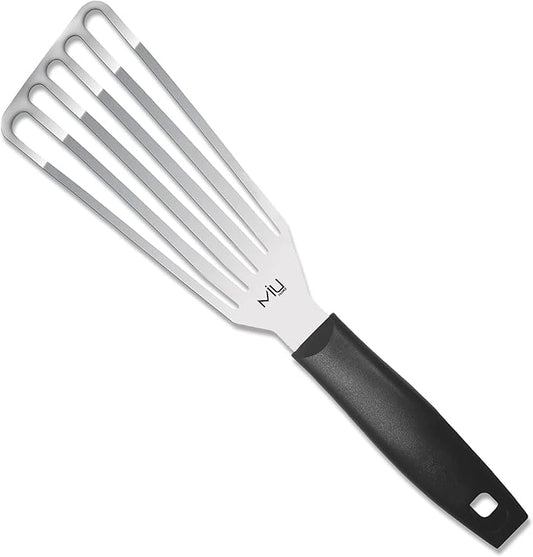 MIU Fish Spatula Stainless Steel, Slotted Flexible Metal, Lightweight Barbecue by MIU+France