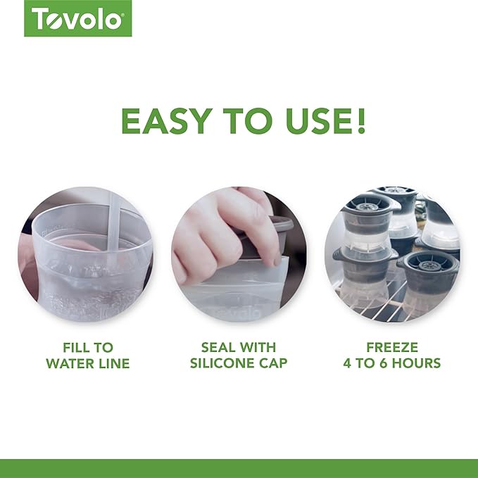 Tovolo Cat Ice Cube Mold with Yarn Pack of 2 Large Kitten Ice Molds - Image 7