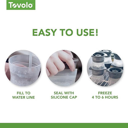 Tovolo Cat Ice Cube Mold with Yarn Pack of 2 Large Kitten Ice Molds - Image 7
