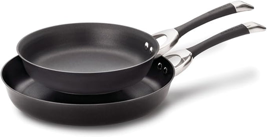 Circulon Symmetry Hard Anodized Nonstick Induction Frying Pan Twin Pack by Circulon