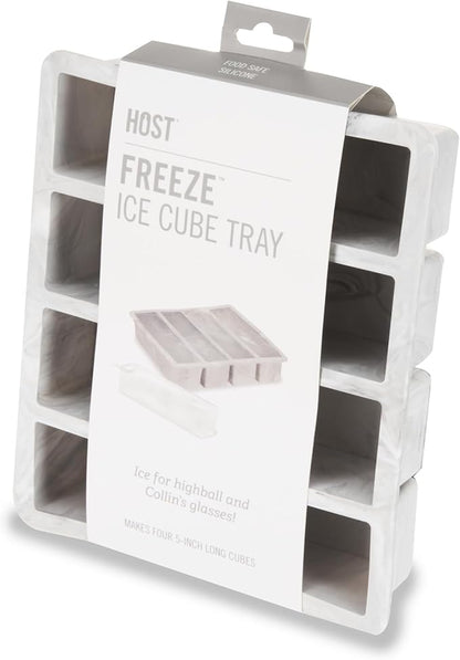 Host Ice Cube Tray, Makes Four 5-Inch Long Cubes, Durable Silicone Trays - Image 9