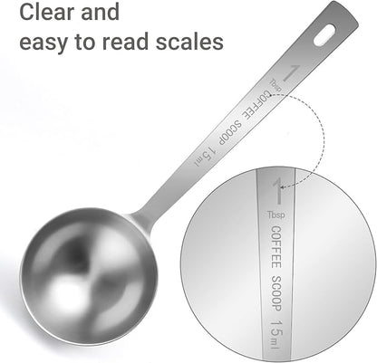 Flezoo 4Pcs Coffee Scoop Spoon - Image 3