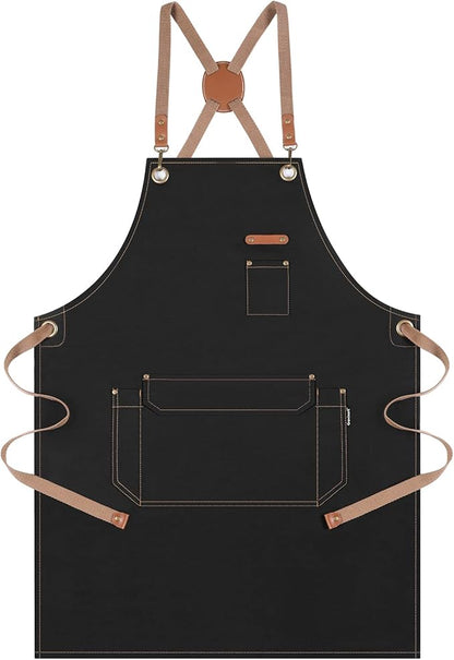 Genixart Chef Apron for Men Women by Genixart