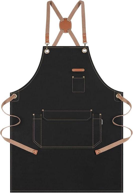 Genixart Chef Apron for Men Women by Genixart