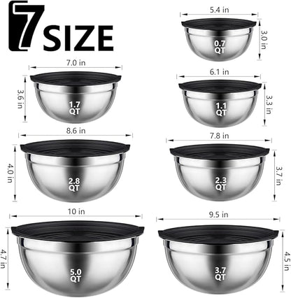 Leidawn Mixing Bowls with Lids set - Image 4
