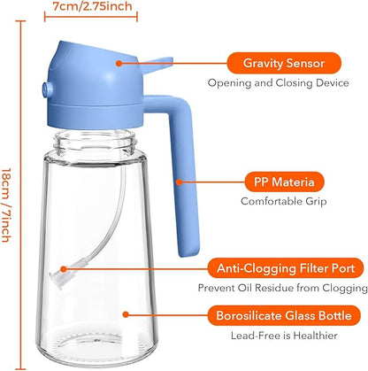 YARRAMATE 16oz/470ml Glass Olive Oil Sprayer - Image 6