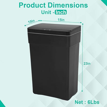 BestOffice 13 Gallon Trash Can Automatic Kitchen Trash Can Touch Free - Image 7