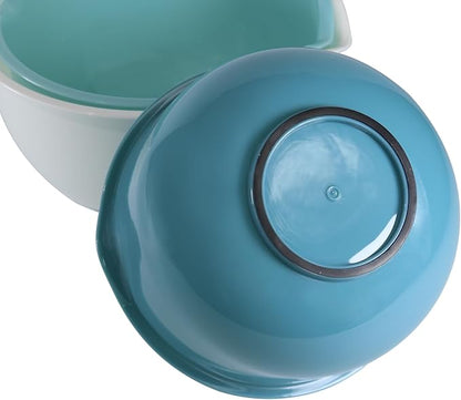 Set of 3 Mixing Bowls with Pour Spout-Nesting Design Saves Space - Image 4