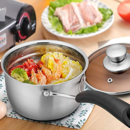 TeamFar Saucepan with Lid, 2 qt Sauce Cooking Pot Milk Pan Stainless Steel - Image 7