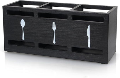 Ayiaren Wooden Silverware Caddy Flatware Cutlery Holder Wood Silverware by Ayiaren