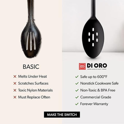DI ORO Silicone Spoons for Cooking - Image 6