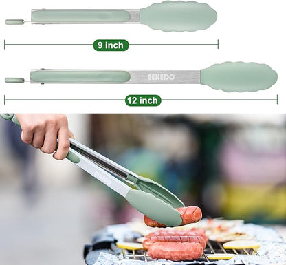 Tongs for Cooking, 600ºF High Heat-Resistant Stainless Steel Kitchen Tongs - Image 6