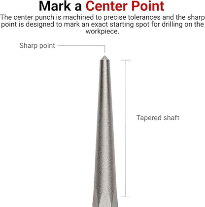 TEKTON 7/16 Inch Center Punch | 66084 | Made in USA - Image 2