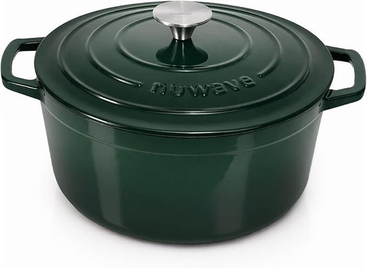Nuwave 6QT Healthy Enameled Cast Iron Dutch Oven Pot by NuWave