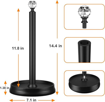 KASUNTO Paper Towel Holder, Steel Paper Towel Holder Countertop - Image 2