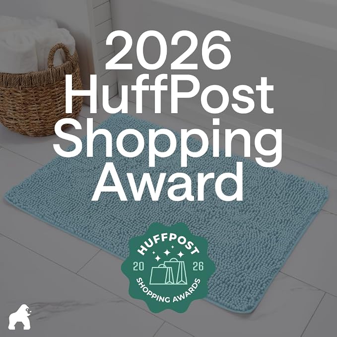 GORILLA GRIP Bath Rug Mat, Thick Soft Absorbent Chenille, Quick Dry Microfiber - Image 6