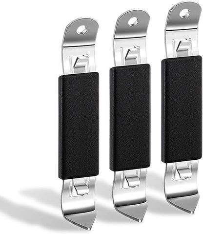 KTOJOY 3 Pack Magnetic Bottle Openers Stainless Steel Flat Bottle Opener by KTOJOY