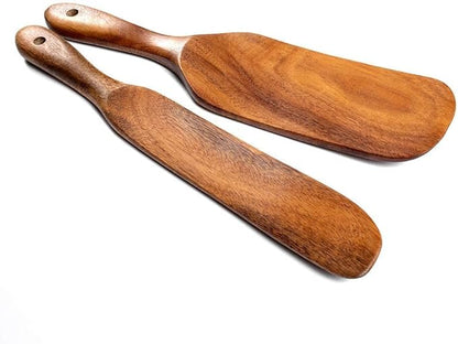 Spurtle Set, Natural Acacia Wooden Kitchen Utensils Set of 4, Wooden Spoons - Image 7
