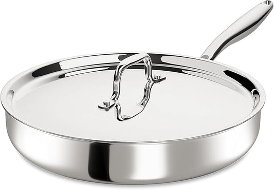 12 Inch Tri-Ply Stainless Steel Frying Pan, Frying Pan by UmiteChef
