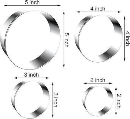 Circle Round Biscuit Cookie Cutter Set - Image 2
