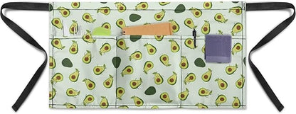 Server Apron with 3 Pockets, Waterproof Oil Waitress Waiter Half Apron by Noprintge