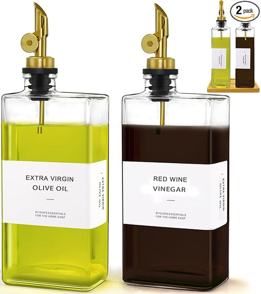 Olive Oil Dispenser Bottle for Kitchen by Gelury