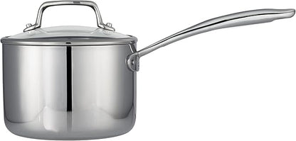 Tramontina Tri-Ply Clad Stainless Steel 2-Quart Small Sauce Pan - Image 2