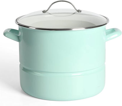 Martha Stewart Thayer 16-Quart Enamel On Steel Scratch Resistant Steamer Stock by MarthaStewart