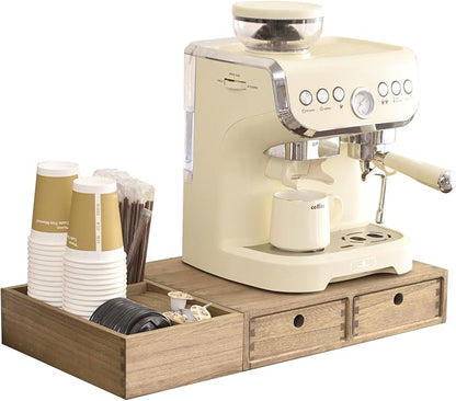 KIRIGEN Wooden Coffee Station Organizer 2-Piece Set by KIRIGEN