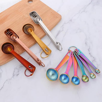 DOCBLACK 6PCS Measuring Spoons, Heavy Duty 18/8 Stainless Steel Measuring - Image 7