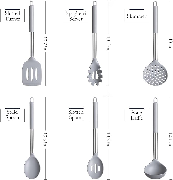 Silicone Kitchen Utensils Set - Image 2
