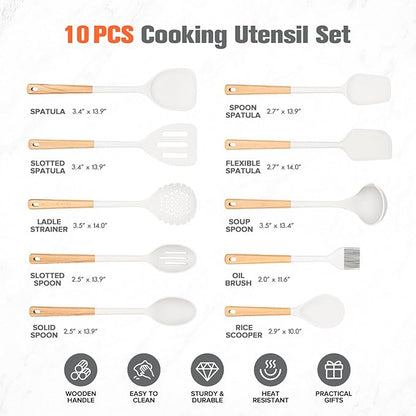 Silicone Cooking Utensils Set of 10 - Image 6