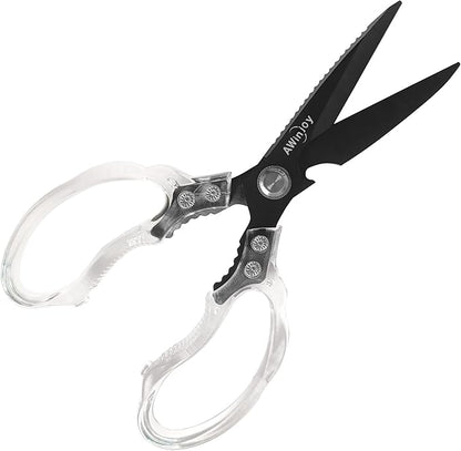 AWinjoy Kitchen Scissors, Heavy Duty Sharp Kitchen Shears, Stainless Steel & by AWinjoykitchenshears