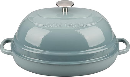 EDGING CASTING Enameled Oval Cast Iron Dutch Oven Pot - Image 6
