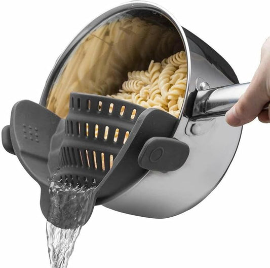 Silicone Pot Strainer, Emptycolor Adjustable Clip On Strainer by Unknown