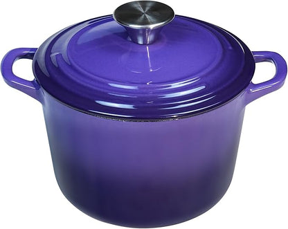 Flavehc Dutch Oven Pot with Lid 2.8 qt Cast Iron Dutch Oven by FLAVEHC