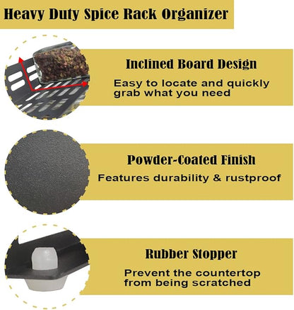 4 Tier Countertop Spice Rack Organizer - Image 5