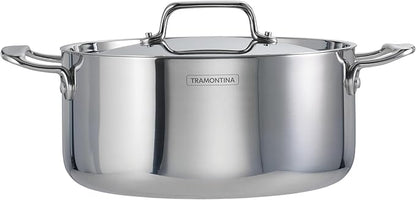 Tramontina Utsava Tri-Ply Clad Stainless Steel 5-Quart Casserole - Image 6
