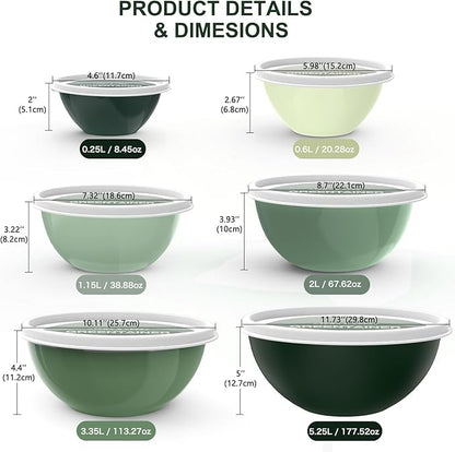 Greentainer Plastic Mixing Bowls - Image 3