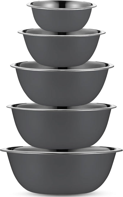 WHYSKO Meal Prep Stainless Steel Mixing Bowls Set, Refrigerator, and Kitchen - Image 2