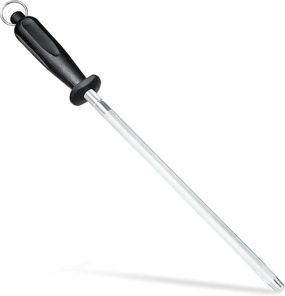 Knife Sharpener Rod, Kitchen Knives Sharpener Carbon Steel Professional Knife by FANERFUN