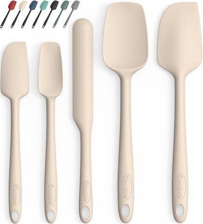 Coukre Silicone Spatula Set of 5, High Temperature Resistant, Food Grade by Coukre