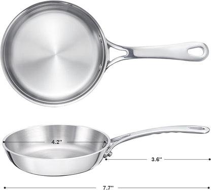 Mini Sauce Pan, Tri-Ply Stainless Steel Pot - Image 2