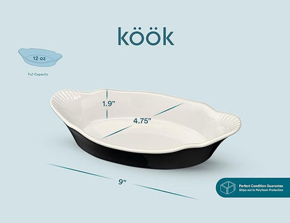 Au Gratin Baking Dishes, by Kook, Mini Casserole Dish, - Image 5