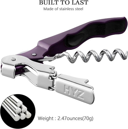 HYZ 2-Pack Wine Opener Waiter Corkscrew, Professional Wine Key - Image 6