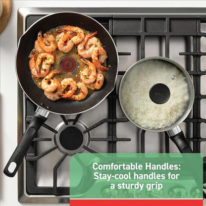 T-fal Initiatives Nonstick Stockpot 8 Quart Oven Safe 350F Cookware, Pots and - Image 3