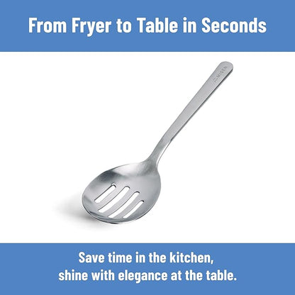 Misen Slotted Chef Spoon – Stainless Steel Draining and Serving Spoon - Image 6