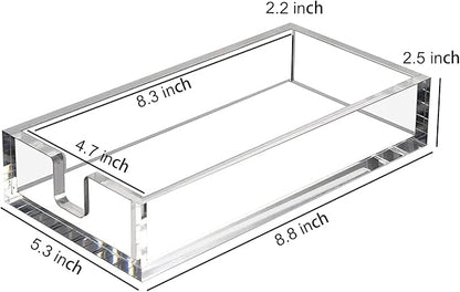HIIMIEI Acrylic Napkin Holder for Bathroom, Acrylic Guest Towel Holder - Image 2
